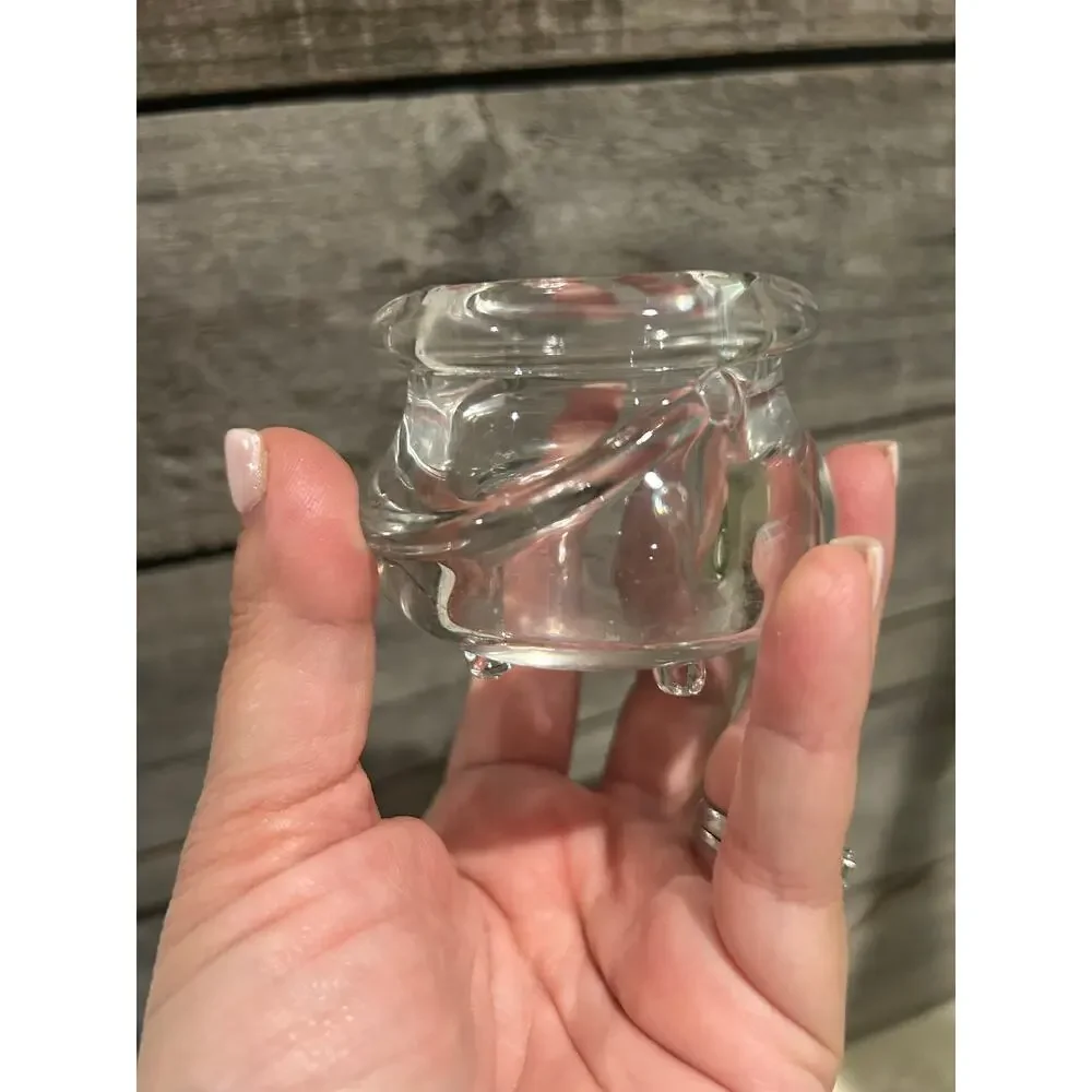 PartyLite Halloween Glass Cauldron Votive Tea light Candle Holder P7647 - Picture 5 of 11